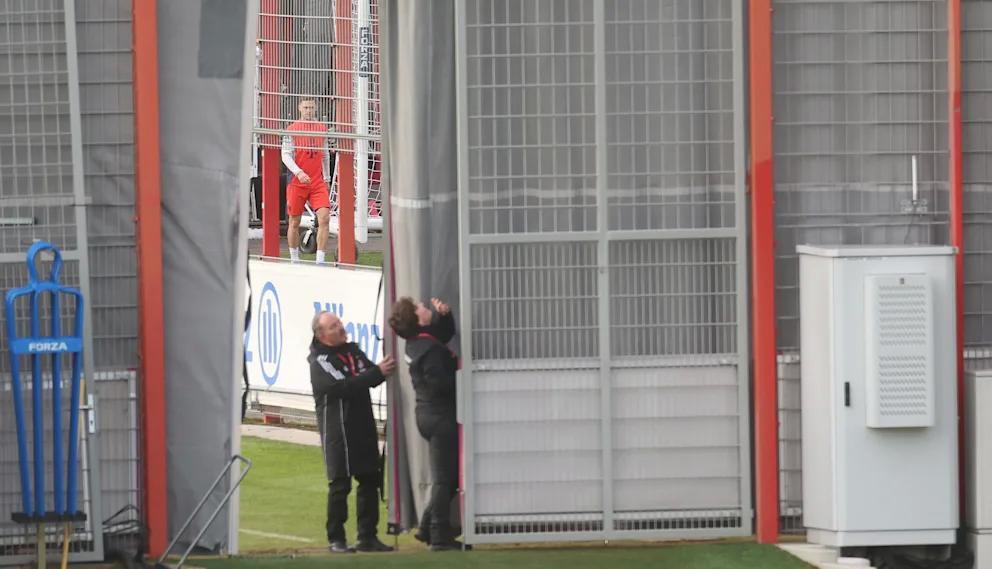 乐鱼体育平台-图片报：基米希被拍到参加合练，拜仁员工用幕布进行了遮挡